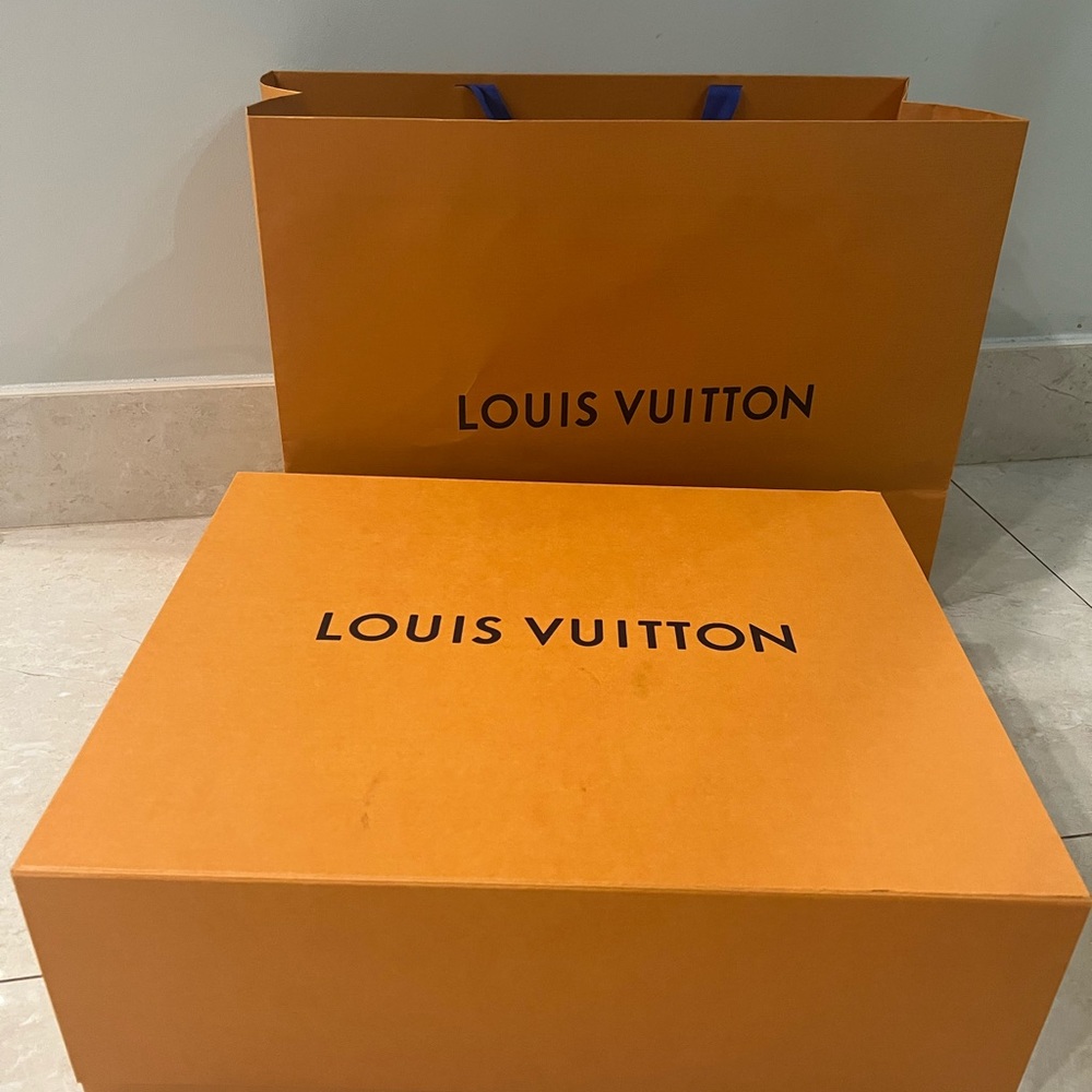 Louis Vuitton Box and Shopping Bag